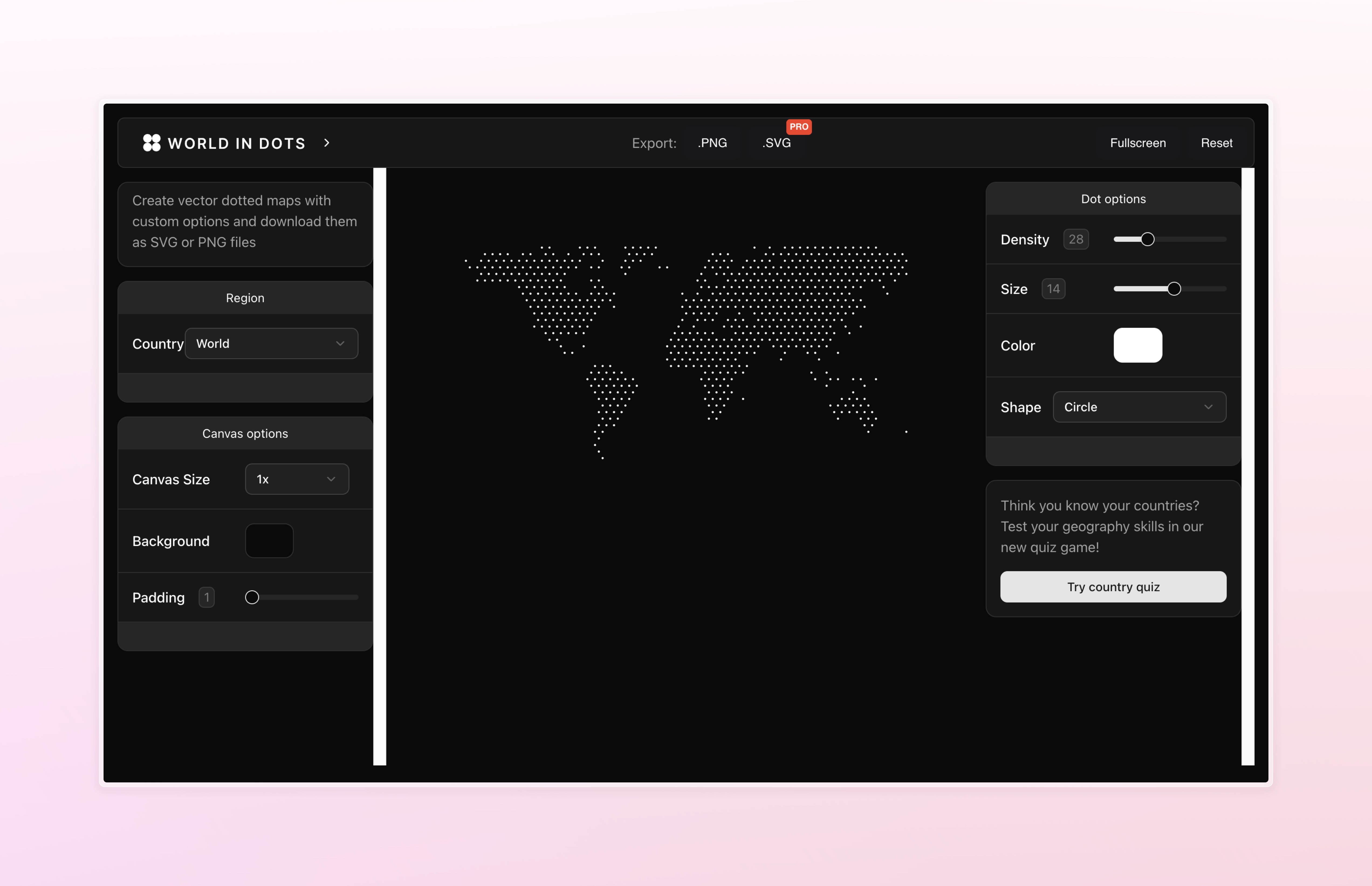 World in Dots